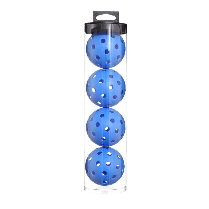NNEDSZ 2 Tubes Blue Outdoor Pickleball Balls 4-Pack - Durable 40-Hole Design with Carry Tube(8 balls in total)-0