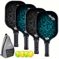 Pickleball Paddle Set 4-Pack Fiberglass Beginners-0