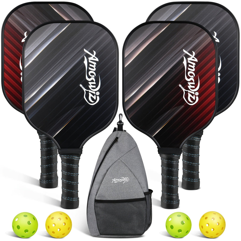 Pickleball Paddle Set with Balls & Bag (4pcs)-0