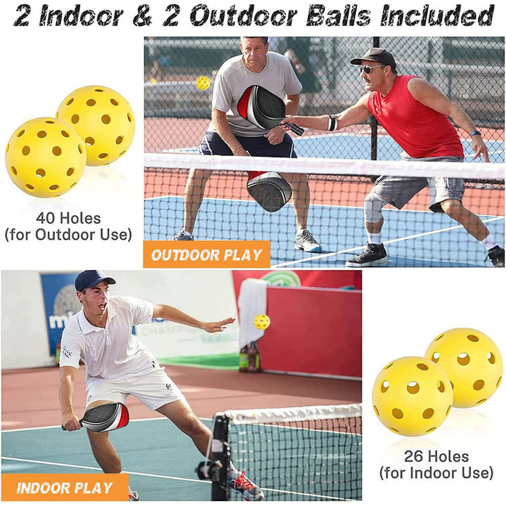NNEDSZ Graffiti Model Fiberglass Pickleball Paddle Set - Vibrant Design for Enhanced Gameplay-3