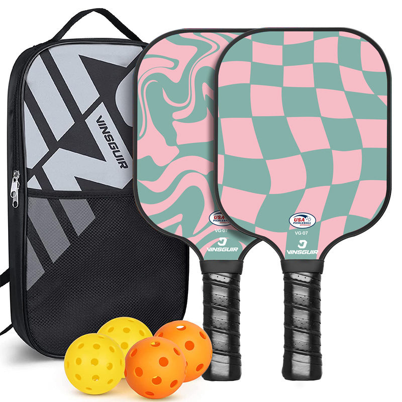 NNEDSZ Bubble Hall Fiberglass Pickleball Paddle Set - Vibrant Design for Enhanced Gameplay-0
