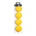 NNEDSZ 2 Tubes Yellow Outdoor Pickleball Balls 4-Pack - Durable 40-Hole Design with Carry Tube(8 balls in total)-0